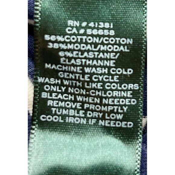 Lauren Ralph Lauren Striped Knit Maxi Skirt Nautical Pleated A-Line Size MED - Picture 4 of 5